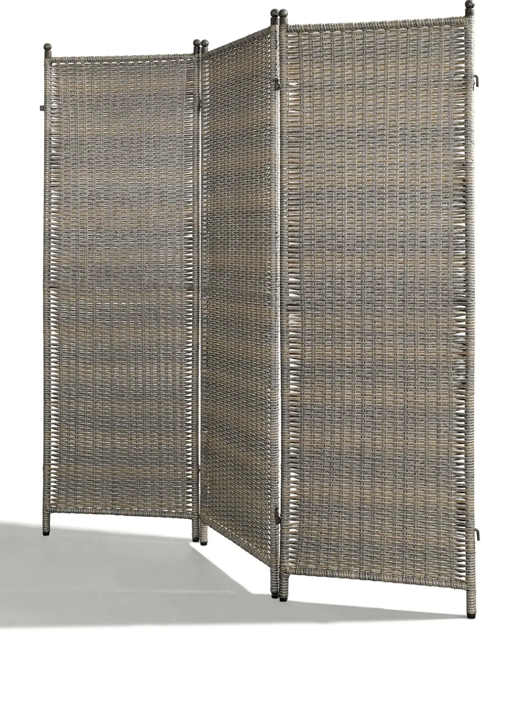 Paravent aus Kunststoff-Geflecht