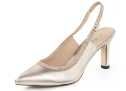 Peter Kaiser Sling-Pumps mit funkelndem Glitzersteinchen-Besatz