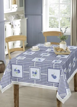 Pflegeleichte Wachstuch-Tischdecke