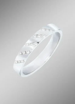 Platin Damenring mit Brillanten