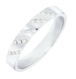 Platin Damenring mit Brillanten