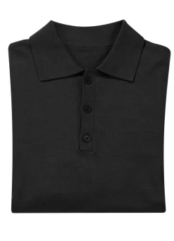 Polopullover mit kurzer Knopfleiste in 4 Farben