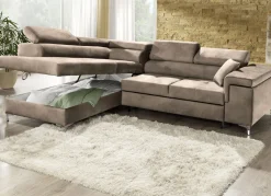 Polsterecke mit Bettfunktion und Komfortschaum-Polsterung