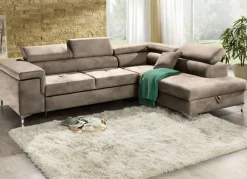 Polsterecke mit Bettfunktion und Komfortschaum-Polsterung