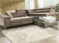 Polsterecke mit Bettfunktion und Komfortschaum-Polsterung