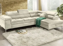 Polsterecke mit Bettfunktion und Komfortschaum-Polsterung