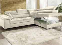 Polsterecke mit Bettfunktion und Komfortschaum-Polsterung