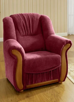 Polstermöbel mit angenehmem, hochflorigem Stoffbezug