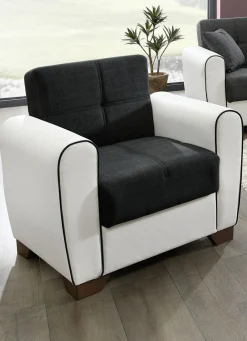 Polstermöbel mit Bettfunktion und Bettkasten