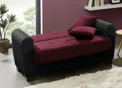 Polstermöbel mit Bettfunktion und Bettkasten