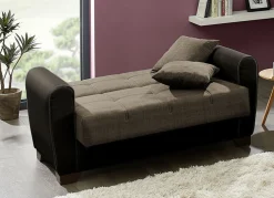 Polstermöbel mit Bettfunktion und Bettkasten