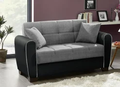 Polstermöbel mit Bettfunktion und Bettkasten