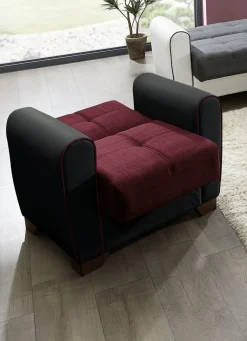 Polstermöbel mit Bettfunktion und Bettkasten