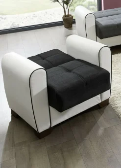 Polstermöbel mit Bettfunktion und Bettkasten