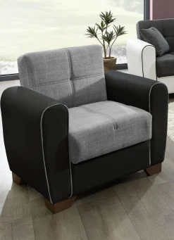 Polstermöbel mit Bettfunktion und Bettkasten