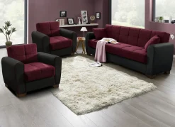 Polstermöbel mit Bettfunktion und Bettkasten