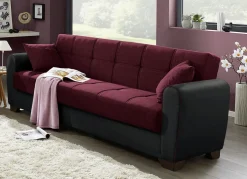 Polstermöbel mit Bettfunktion und Bettkasten