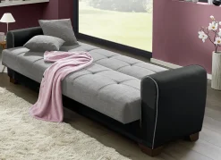 Polstermöbel mit Bettfunktion und Bettkasten