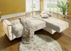 Polstermöbel mit Bettkasten und Liegefunktion