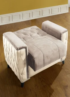 Polstermöbel mit Bettkasten und Liegefunktion