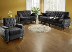 Polstermöbel mit Bettkasten und Liegefunktion