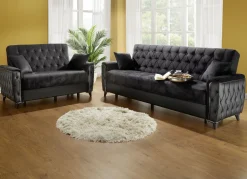 Polstermöbel mit Bettkasten und Liegefunktion