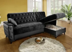 Polstermöbel mit Bettkasten und Liegefunktion