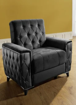 Polstermöbel mit Bettkasten und Liegefunktion