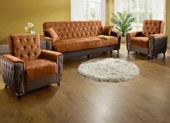 Polstermöbel mit Bettkasten und Liegefunktion