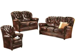 Polstermöbel mit Bezug aus echtem Leder