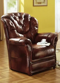 Polstermöbel mit Bezug aus echtem Leder