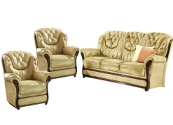 Polstermöbel mit Bezug aus echtem Leder