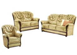 Polstermöbel mit Bezug aus echtem Leder