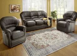 Polstermöbel mit Bezug aus echtem Leder