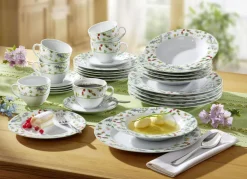 Porzellan-Geschirr Millefiori aus hochwertigem weißen Porzellan