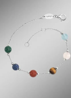 Powerful Stone Armband mit 6 echten Edelsteinen