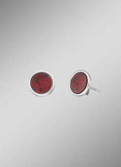 Powerful Stone Ohrstecker mit Roter Jaspis