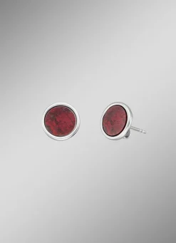 Powerful Stone Ohrstecker mit Roter Jaspis