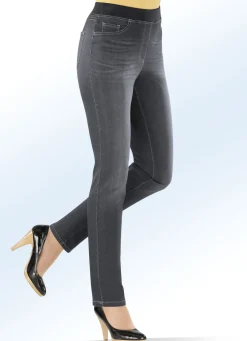 Power-Stretch-Jeans in Schlupfform