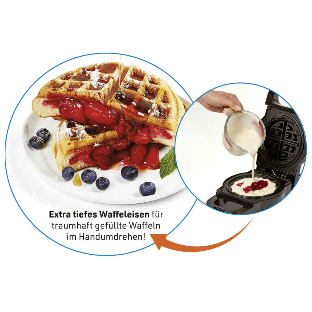 PowerXL Waffle Star für gefüllte Waffeln jeder Art