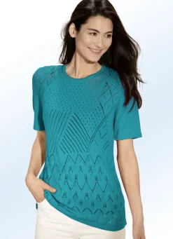 Pulli mit Ajourmix und feinen Strukturen