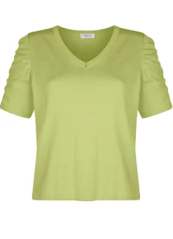 Pulli mit Raffung an den Ärmeln