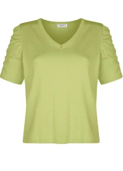 Pulli mit Raffung an den Ärmeln