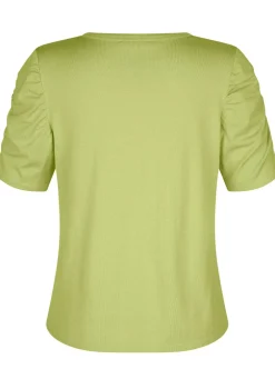 Pulli mit Raffung an den Ärmeln