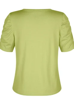 Pulli mit Raffung an den Ärmeln