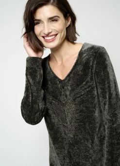 Pullover aus Chenillegarn