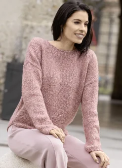 Pullover aus Melangegarn