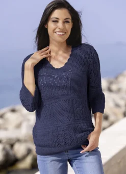 Pullover in Feinbouclé