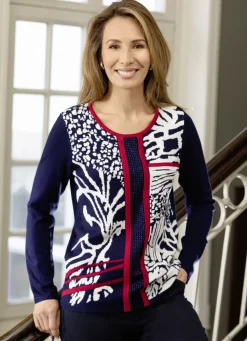 Pullover in Feinstrick