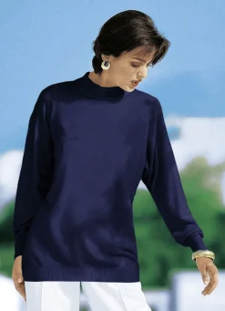 Pullover in Feinstrick mit Schurwolle